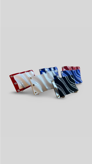 Custom Wavy Mini Golf Flags- Single Colors