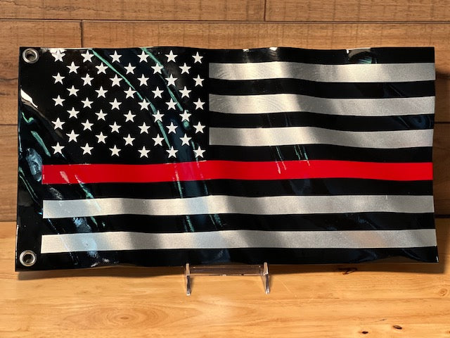 Platinum Thin Red Line Flag