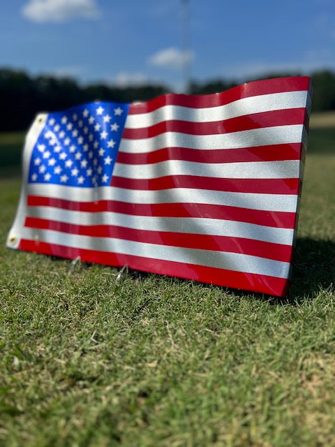Platinum USA Flag