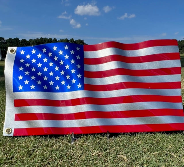 Platinum USA Flag