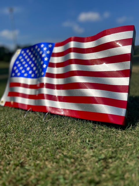 Platinum USA Flag